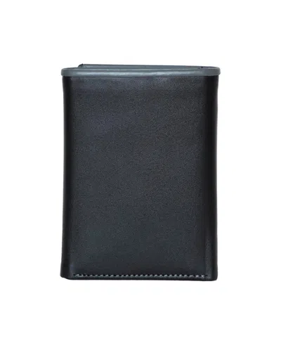Nautica Men's Pop J Class Trifold Wallet In Black
