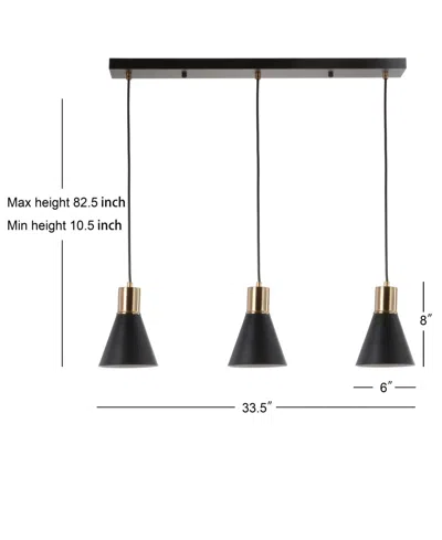 Jonathan Y Apollo 33.5" 3-light Adjustable Modern Metal Led Pendant