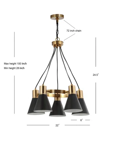 Jonathan Y Markle 22" 5-light Led Pendant
