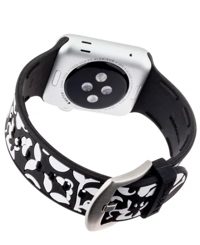 Withit Vines Silicone Band By French Bull Designed For Apple Watch 42mm (series 10) & 38/40/41mm In Black