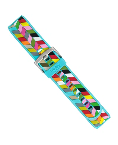 Withit Blue Ziggy Silicone Band By French Bull Designed For Fitbit Charge 2 In Multi