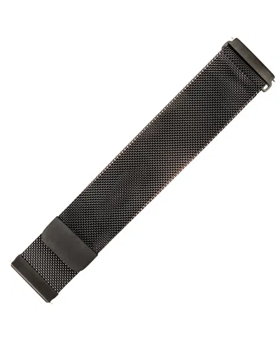 Withit Black Stainless Steel Mesh Band Designed For Fitbit Versa, Versa 2 And Versa Lite In Black