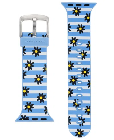 Withit Blue Flower Child Silicone Band By Dabnee Lee Designed For Apple Watch 42mm (series 10) & 38/40/41mm In Blue