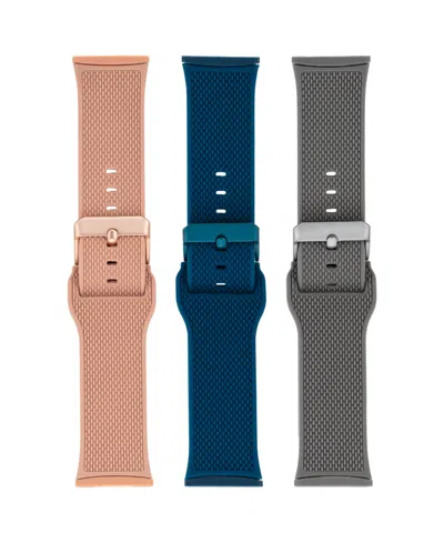 Withit Silicone Woven Band 3-pack Designed For The Fitbit Versa, Versa 2 And Versa Lite In Multi