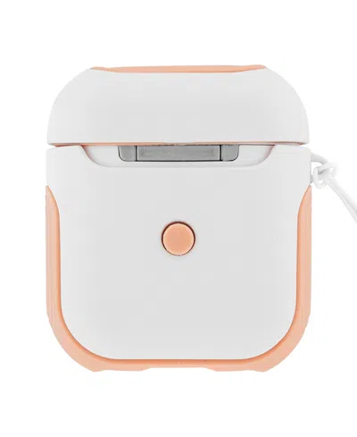Withit White And Pink Sport Cover Designed For Apple Airpods In Multi