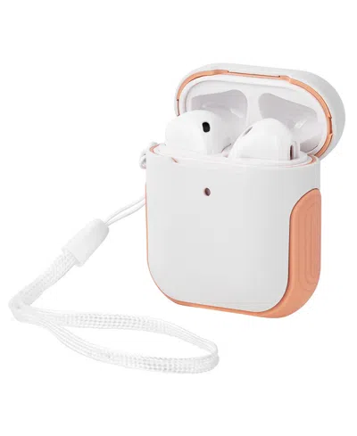 Withit White And Pink Sport Cover Designed For Apple Airpods In Multi