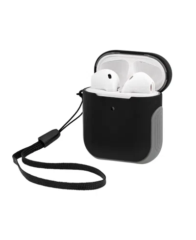 Withit Black And Grey Sport Cover Designed For Apple Airpods In Black