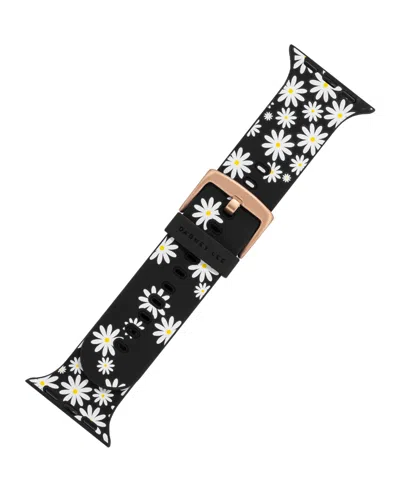 Withit Daisy Darling Silicone Band By Dabnee Lee Designed For Apple Watch 42mm (series 1-3 Only) & 44/45/46 In Black