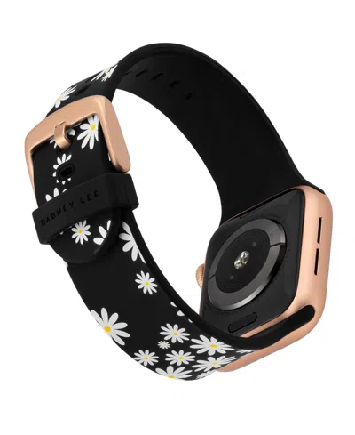 Withit Daisy Darling Silicone Band By Dabnee Lee Designed For Apple Watch 42mm (series 1-3 Only) & 44/45/46 In Black