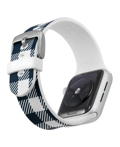 Withit Picnic Silicone Band By Dabney Lee Designed For Apple Watch 42mm (series 10) & 38/40/41mm In Blue