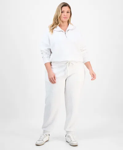 And Now This Trendy Plus Size Cozy Scuba Jogger Pants, Macy's Exclusive In White