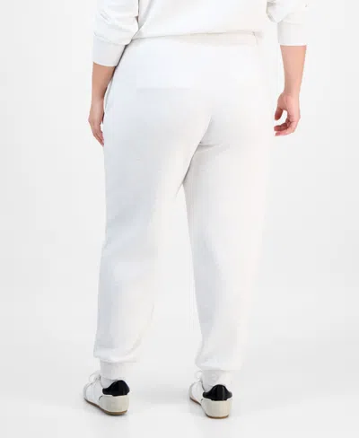 And Now This Trendy Plus Size Cozy Scuba Jogger Pants, Macy's Exclusive In White