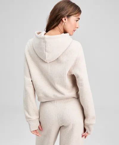 And Now This Petite Quilted Lounge Sweatshirt, Macy's Exclusive In White