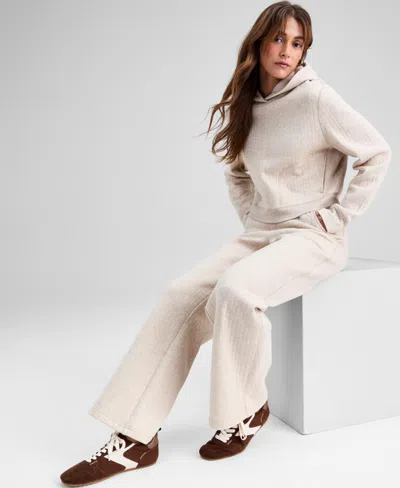 And Now This Petite Quilted Lounge Sweatshirt, Macy's Exclusive In White