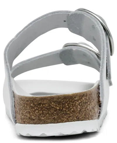 Birkenstock Women's Arizona Big Buckle Oiled Leather Sandals From Finish Line In White