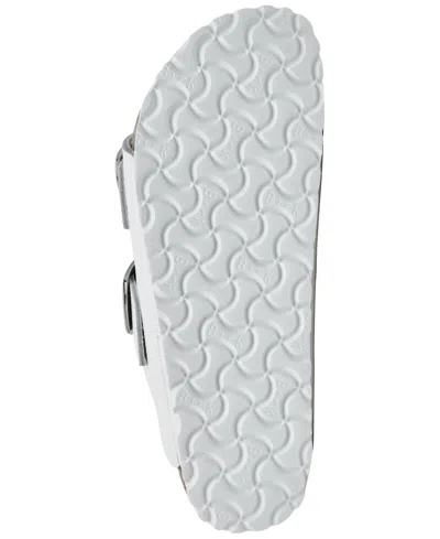 Birkenstock Women's Arizona Big Buckle Oiled Leather Sandals From Finish Line In White
