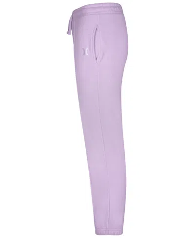 Hurley Girls 7-16 Lurex Fleece Joggers In Gray