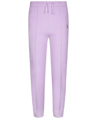Hurley Girls 7-16 Lurex Fleece Joggers In Gray