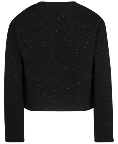 Hurley Girls 7-16 Lurex Fleece Crewneck In Blue