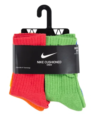 Nike Little Kids 6-pk. Performance Crew Socks In Multi