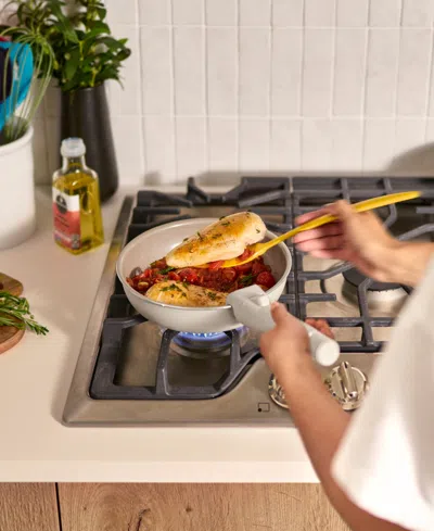 Bella 8-piece Removable Handle Nonstick Ceramic Cookware Set In Brown