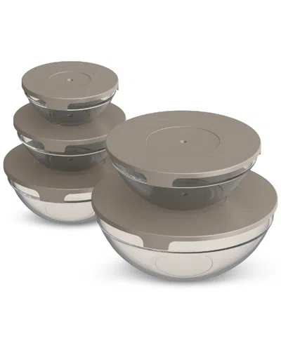 Bella 21-piece Nonstick Cookware, Bakeware & Bowls Set In Brown