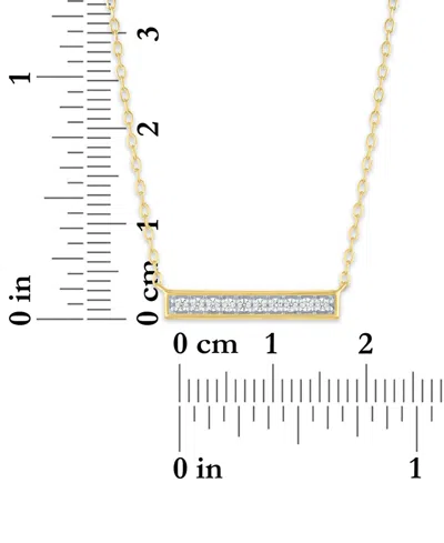 Macy's 2-pc. Diamond Necklace Set (1/4 Ct. T.w.) In 14k Yellow Gold Over Sterling Silver In Gold
