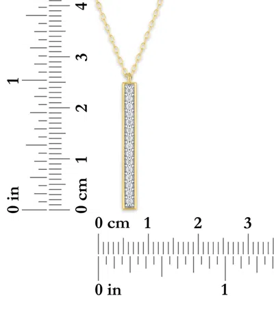 Macy's 2-pc. Diamond Necklace Set (1/4 Ct. T.w.) In 14k Yellow Gold Over Sterling Silver In Gold