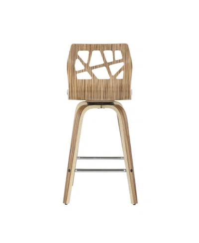 Lumisource Folia Mid-century Modern Counter Stool, Set Of 2