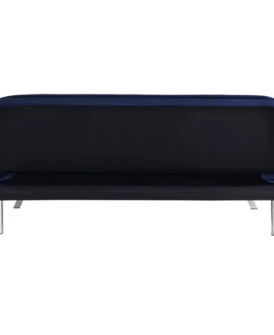 Serta 66.1" Polyester Trinity Convertible Futon In Blue