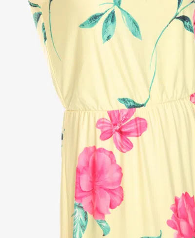 White Mark Women's Floral Strap Maxi Dress In Multi