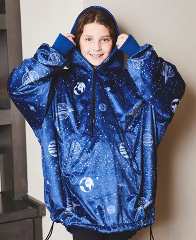 Nestl Oversized Wearable Reversible Color Kids Blanket, 31.5" X 42.8"