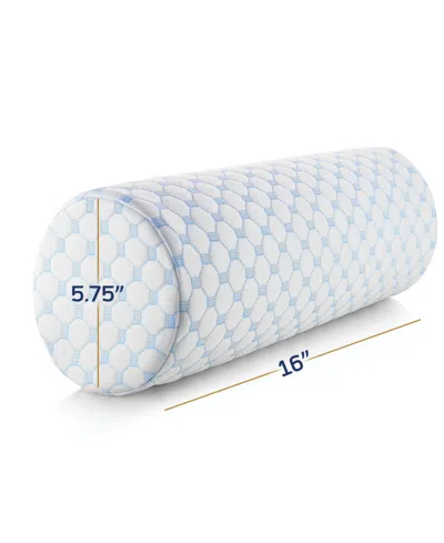 Nestl Memory Foam Neck Roll Bolster Cooling Cover Medium Firm Pillow