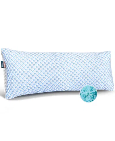 Nestl Memory Foam Gel Infused Reversible Cooling Body Pillow In Multi