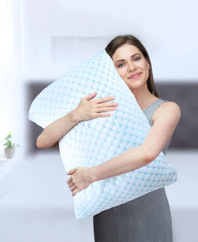 Nestl Memory Foam Gel Infused Reversible Cooling Body Pillow In Multi
