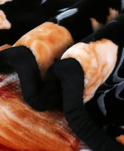 Nestl Printed Faux Mink Weighted Bed Blanket, 12 Lbs, King