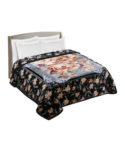 Nestl Printed Faux Mink Weighted Bed Blanket, 12 Lbs, King