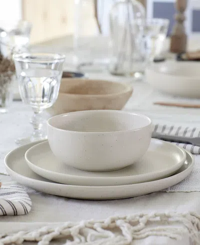 Casafina By Costa Nova Pacifica Dinnerware Dinner Plate, Set Of 4 In White