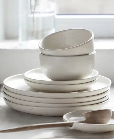 Casafina By Costa Nova Pacifica Dinnerware Dinner Plate, Set Of 4 In White