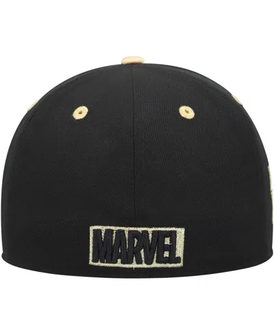 Marvel Men's  Black Black Panther Fitted Hat In Black