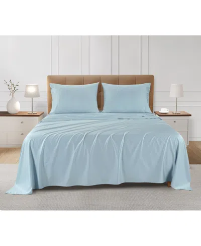 Sleep Rx Sleeprx 300 Thread Count 4-pc. Sheet Set, California King In Blue