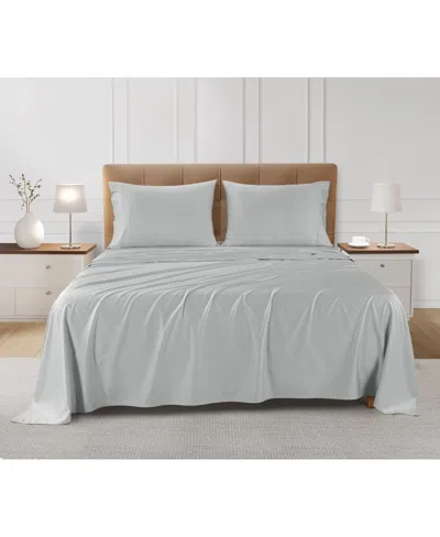 Sleep Rx Sleeprx 300 Thread Count 4-pc. Sheet Set, California King In Gray