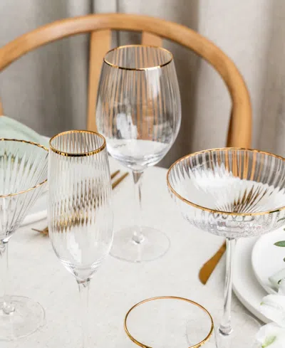 Qualia Glass Rocher All Purpose Wine Glasses, Set Of 4, 21 oz