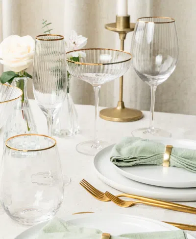 Qualia Glass Rocher All Purpose Wine Glasses, Set Of 4, 21 oz