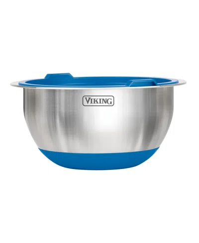 Viking 10 Pc Stainless Steel Mixing Bowl Set In Blue