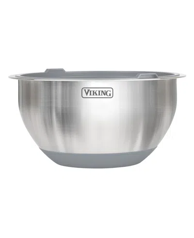 Viking 10 Pc Stainless Steel Mixing Bowl Set In Gray
