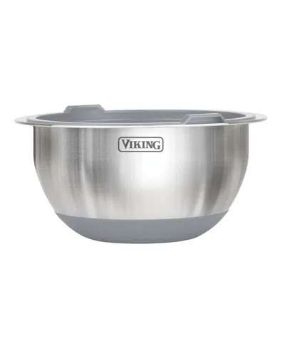 Viking 10 Pc Stainless Steel Mixing Bowl Set In Gray