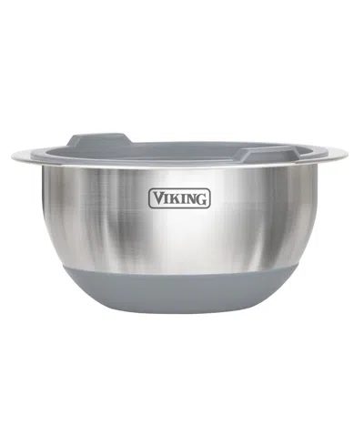 Viking 10 Pc Stainless Steel Mixing Bowl Set In Gray