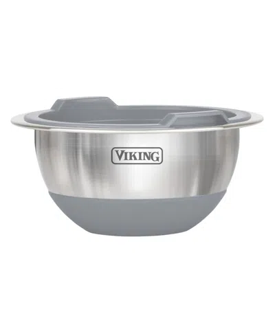 Viking 10 Pc Stainless Steel Mixing Bowl Set In Gray