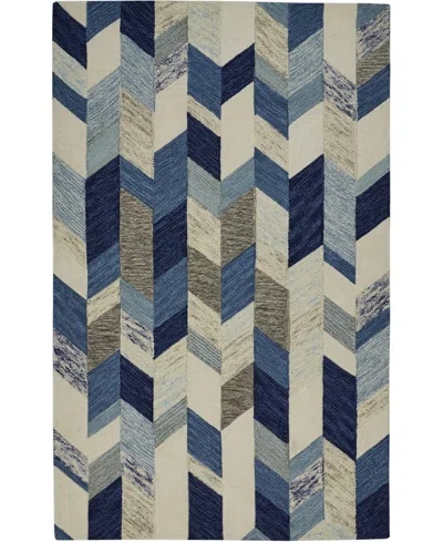 Feizy Arazad R8446 Blue And Ivory 2' X 3' Area Rug In Multi